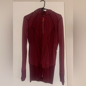 Plum color lulu long jacket